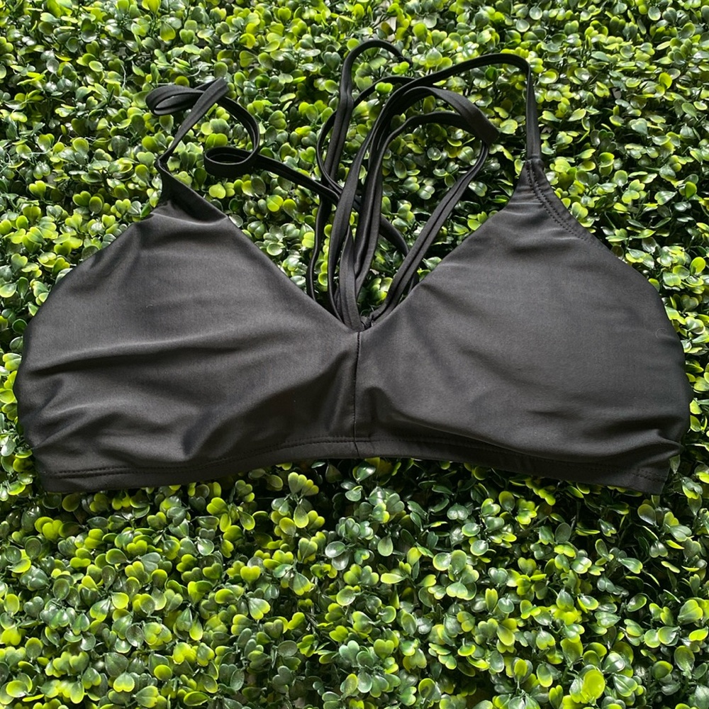 Black bathing suit top